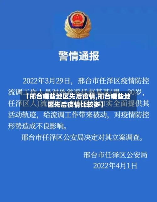 【邢台哪些地区先后疫情,邢台哪些地区先后疫情比较多】-第1张图片