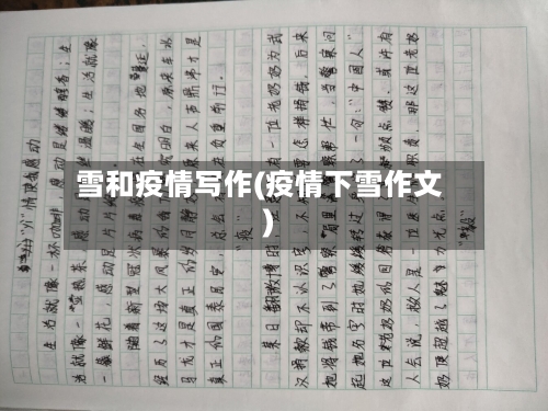 雪和疫情写作(疫情下雪作文)-第2张图片