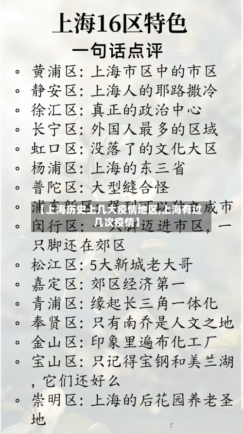 【上海历史上几大疫情地区,上海有过几次疫情】-第1张图片